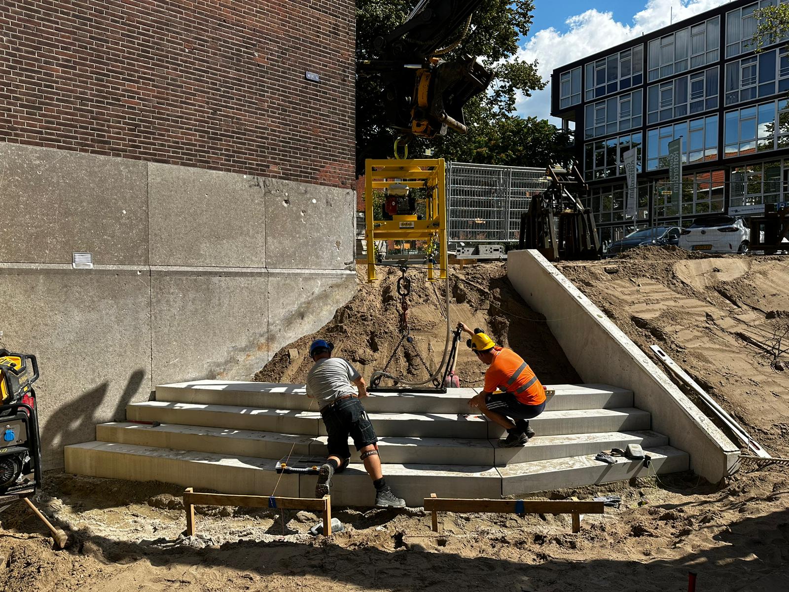 Unieke betonnen trap in Delfshaven
