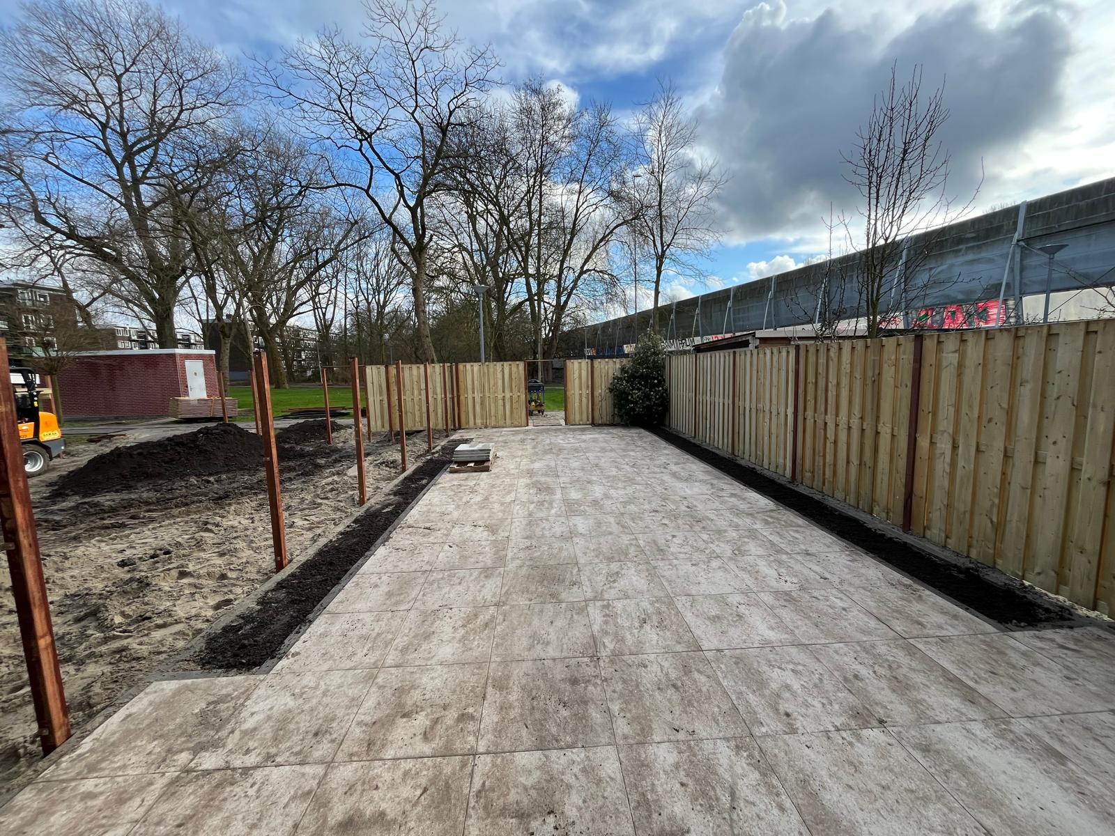 Achtertuinen in Overschie Rotterdam